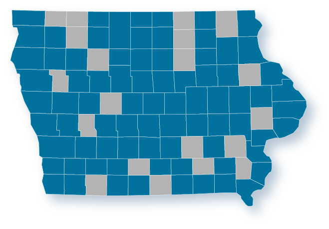 Iowa map 1